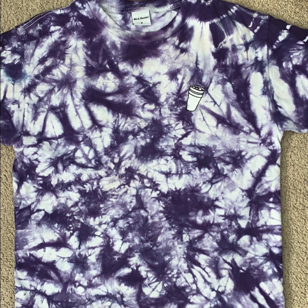 Purple tie dye shirt